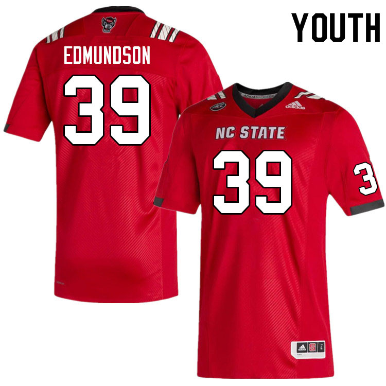 Youth #39 Darius Edmundson NC State Wolfpack College Football Jerseys Sale-Red